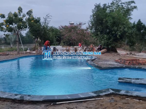 Thi công hồ bơi gia đình - Củ Chi - TP HCM