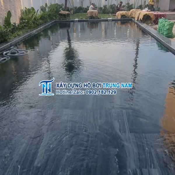 Thi công hồ bơi gia đình tại Phước Long - Bình Phước