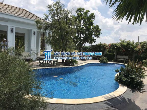 Thi công hồ bơi gia đình - Châu Đốc - An Giang