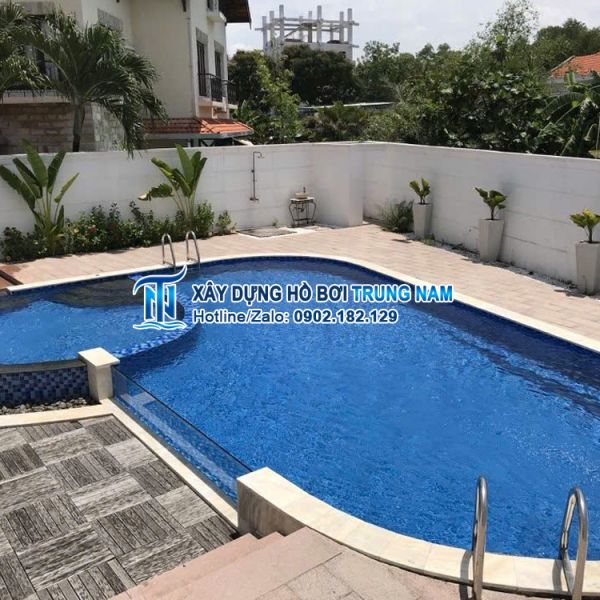 Thi công hồ bơi gia đình tại Quận 2 - Khu Thảo Điền - TP HCM